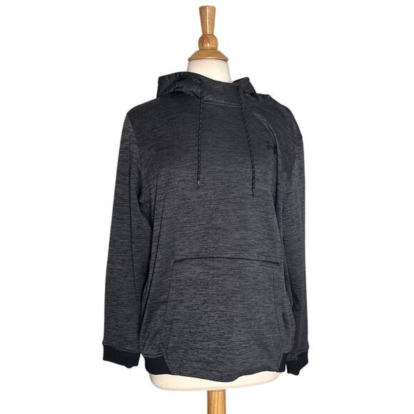 Under Armour Charocal Grey Loose Fit Coldgear Pullover Hoodie Activewear - Picture 1 of 9